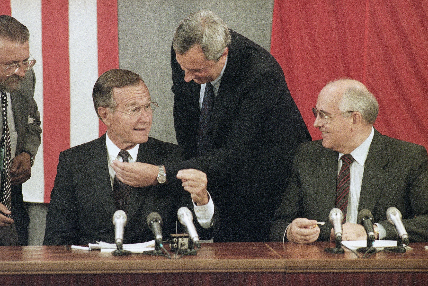 1991: George H. Bush; Mikhail Gorbachev